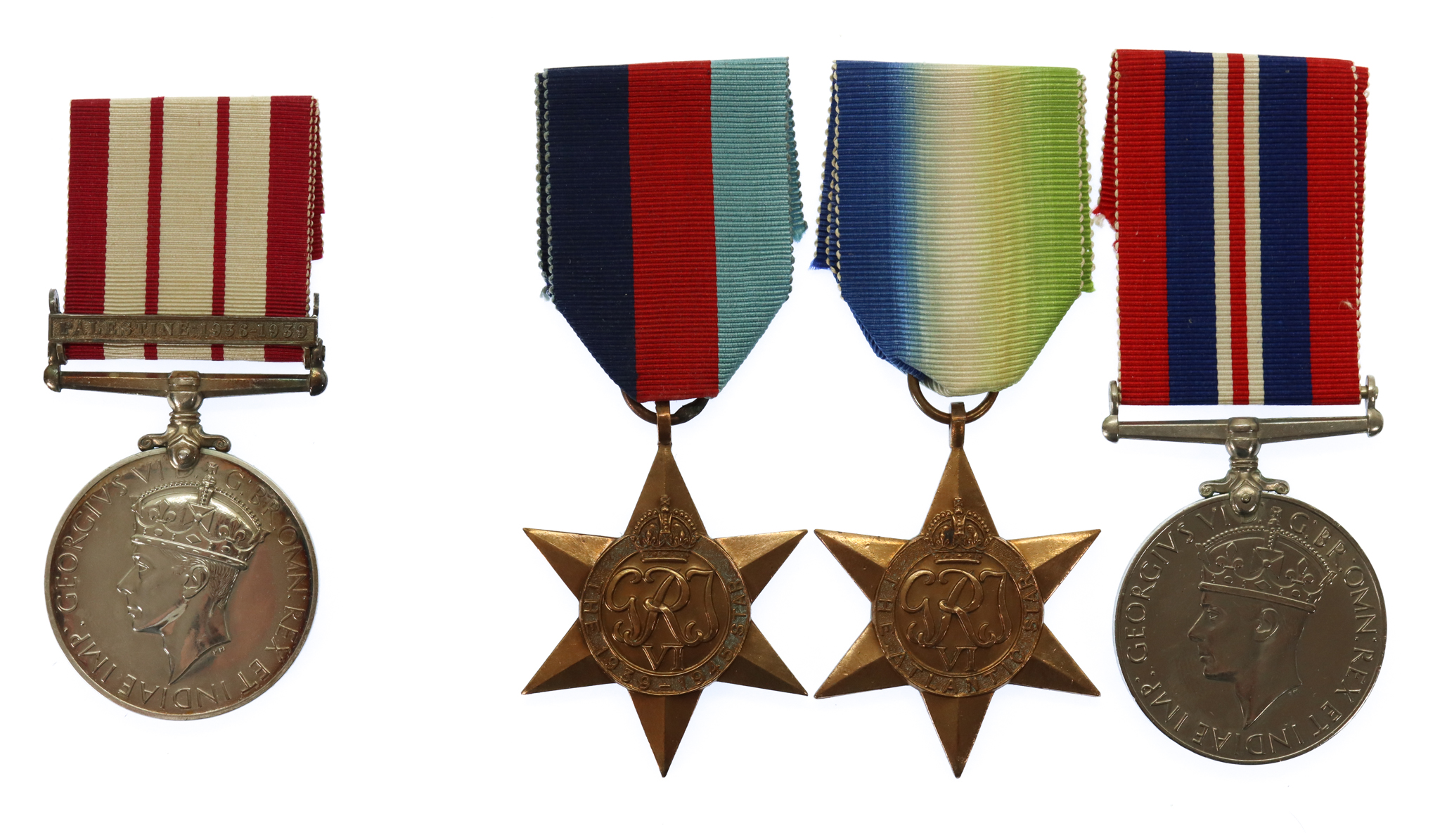Naval General Service Medal (Clasp - Palestine 1936-39) with Sons WW2 Medals - Petty Officer A. Pelling, Royal Navy