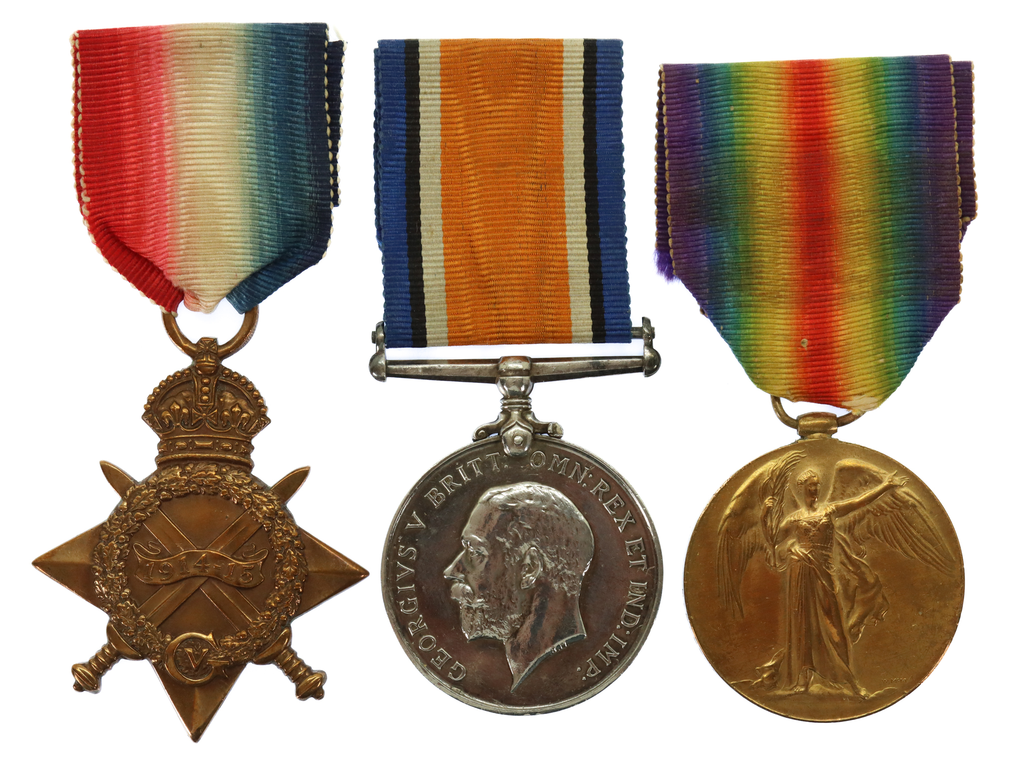 WW1 1914-15 Star Medal Trio - Chief Motor Mechanic A.A. Usher, Royal Naval Volunteer Reserve