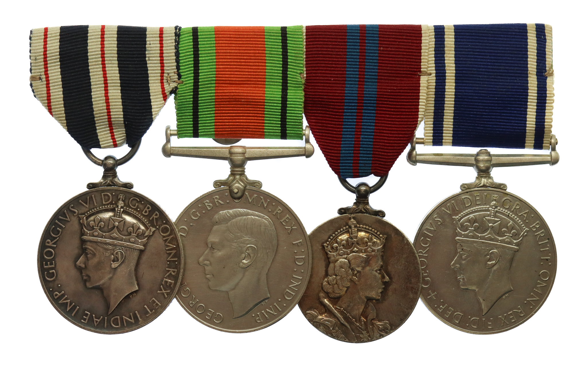 WW2 King’s Police and Fire Service Medal for Gallantry Group of Four - Inspector H.P. Withers, Lincolnshire Constabulary