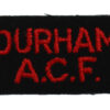 Durham A.C.F.  Cloth Shoulder Title