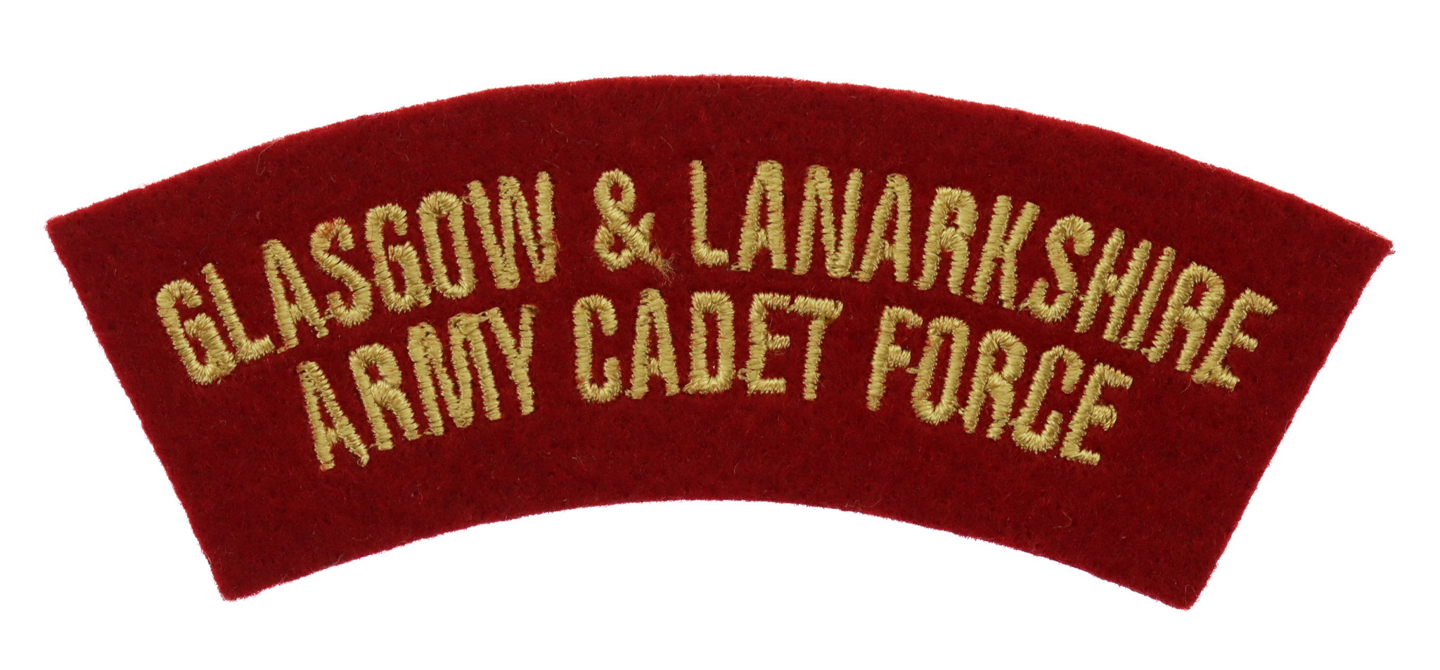 Glasgow & Lanarkshire Army Cadet Force Cloth Shoulder Title