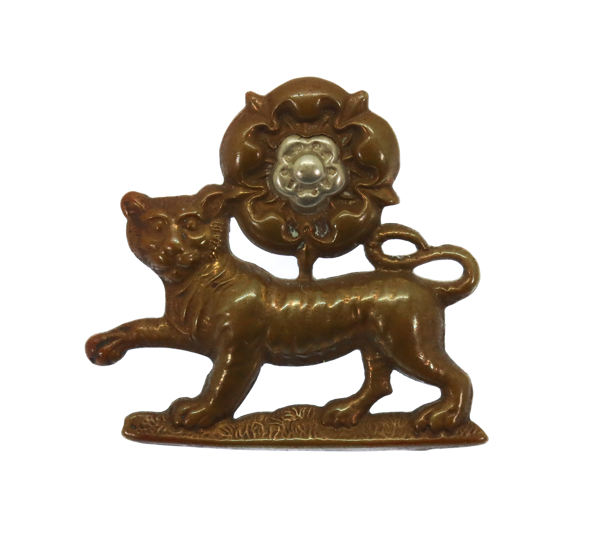 York & Lancaster Regiment Bi-metal Collar Badge