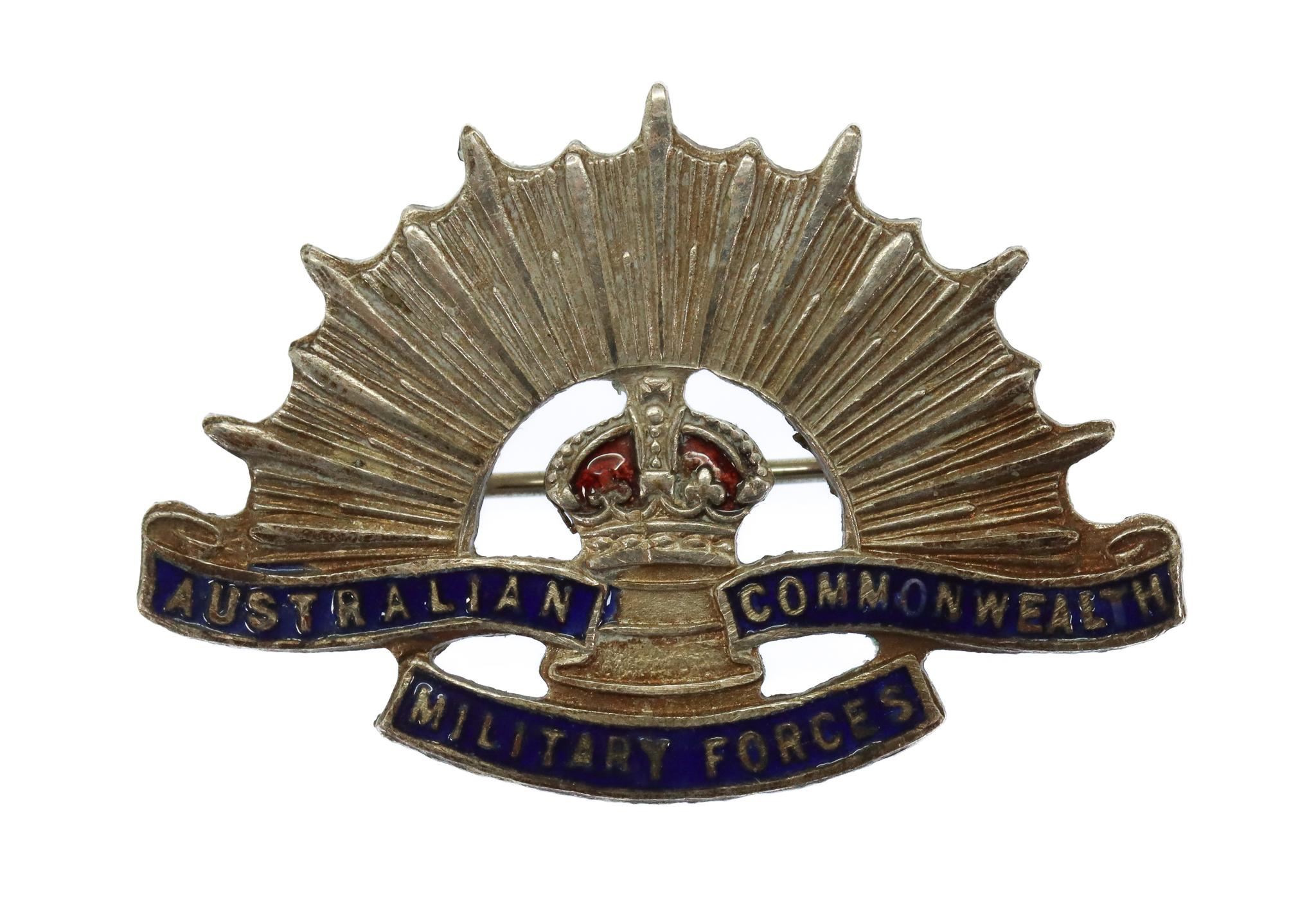 WW1 Australian Commonwealth Military Forces Enamelled Sweetheart Brooch