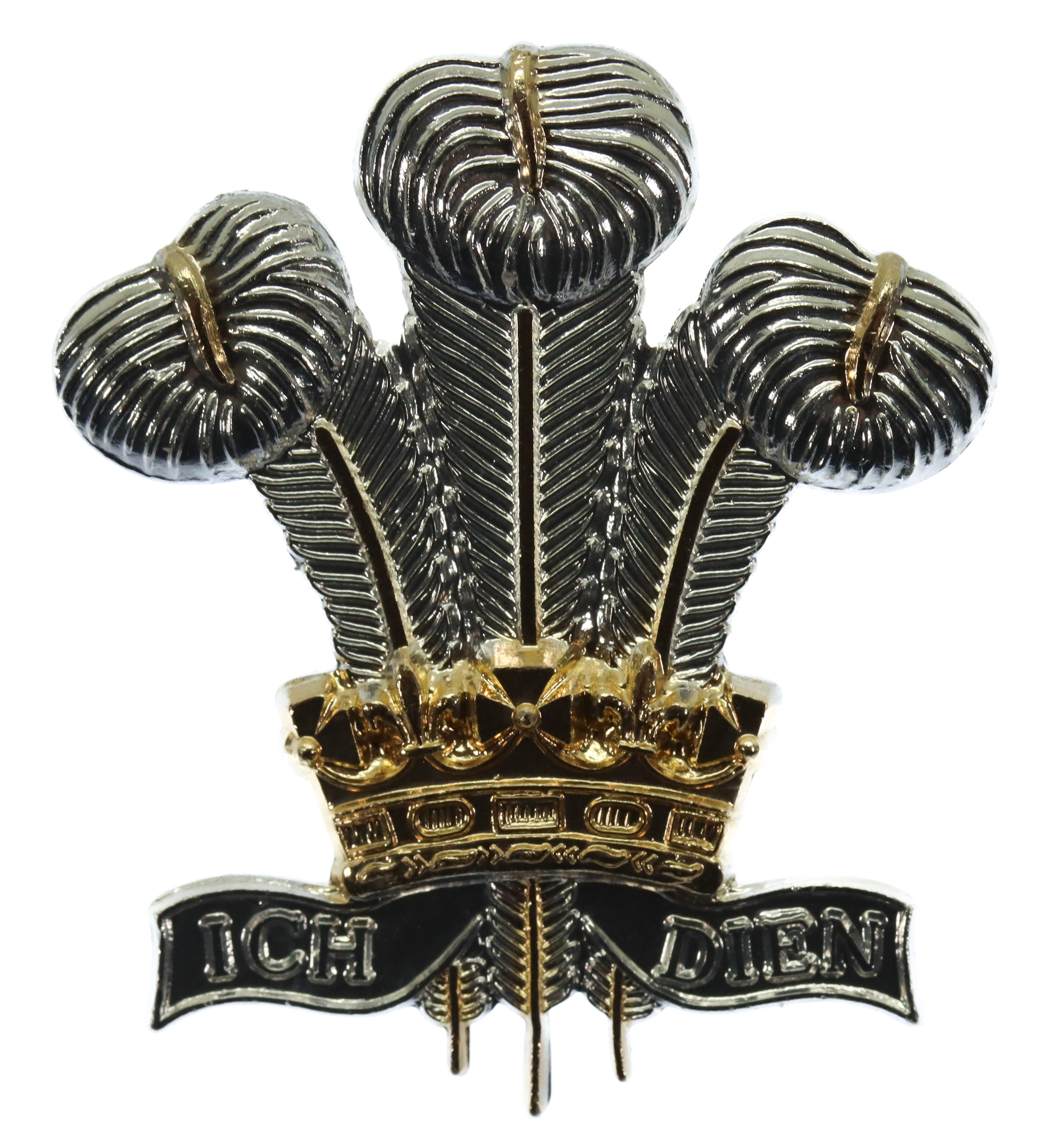 Royal Regiment of Wales Anodised (Staybrite) Cap Badge