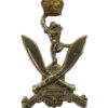 Queen's Gurkha Signals Bi-Metal Cap Badge - Queen's Crown
