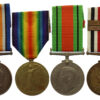 WW1 British War Medal, Victory Medal, WW2 Defence Medal and George V Special Constabulary Long Service Medal (2 Clasps) Group of Four - A.C.Sjt. W.J. Nainby, Northamptonshire Regiment