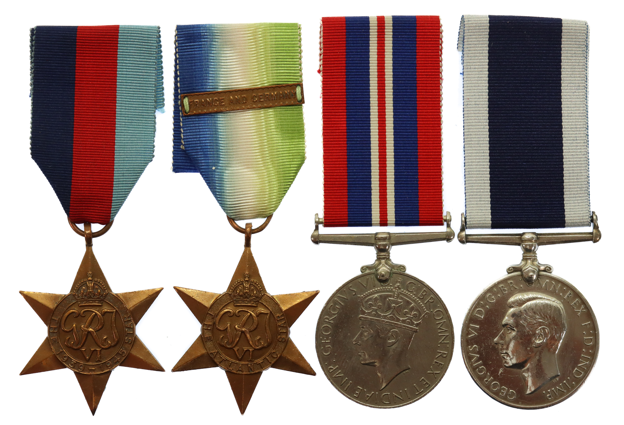 WW2 and Royal Navy Long Service & Good Conduct Medal Group of Four - Chief Petty Officer Telegraphist J.W. Gouldthorpe, Royal Navy
