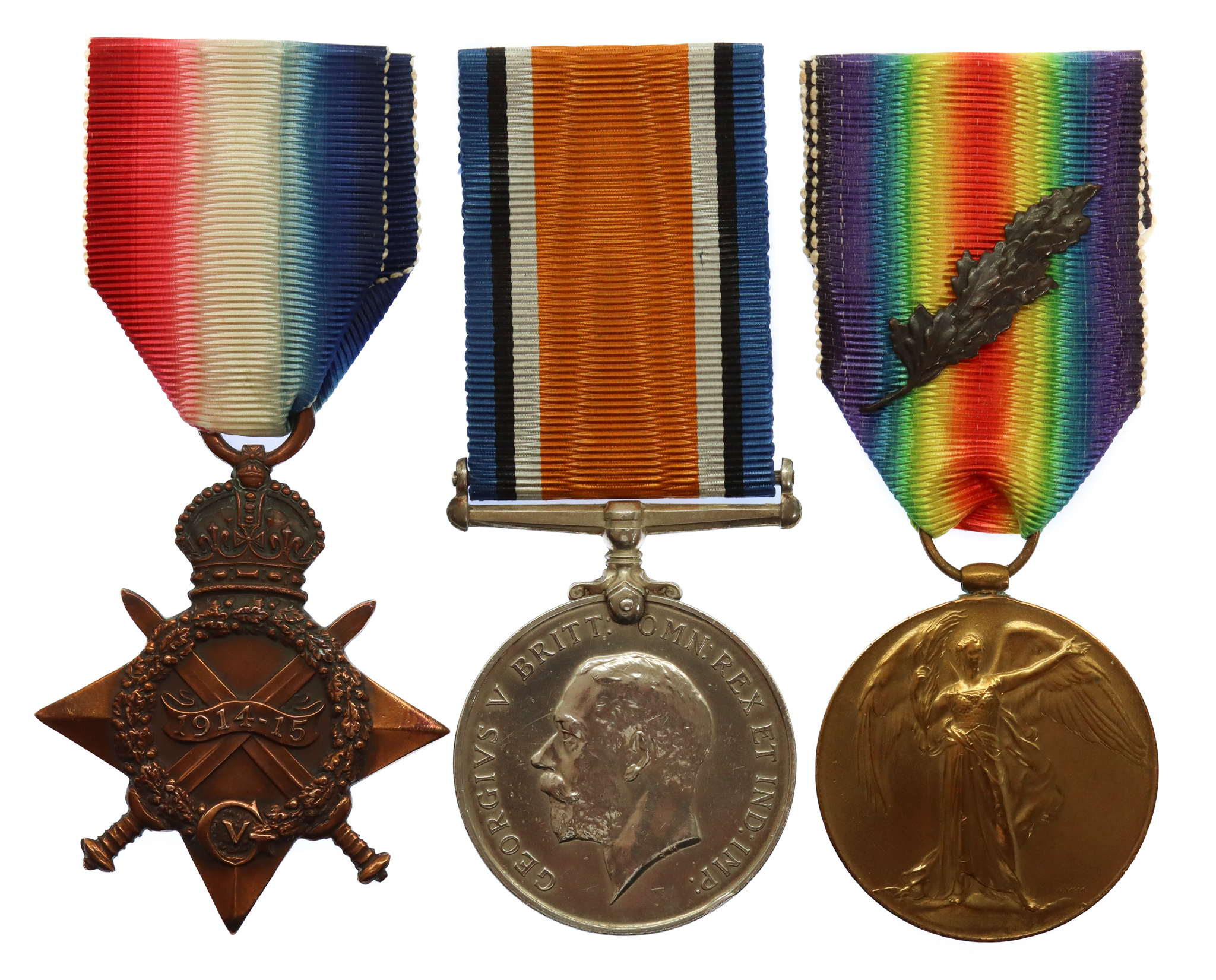 WW1 Battle of Jutland Mentioned In Despatches 1914-15 Star Medal Trio - Shipwright Lieutenant G.C. Grant, Royal Navy, HMS Superb