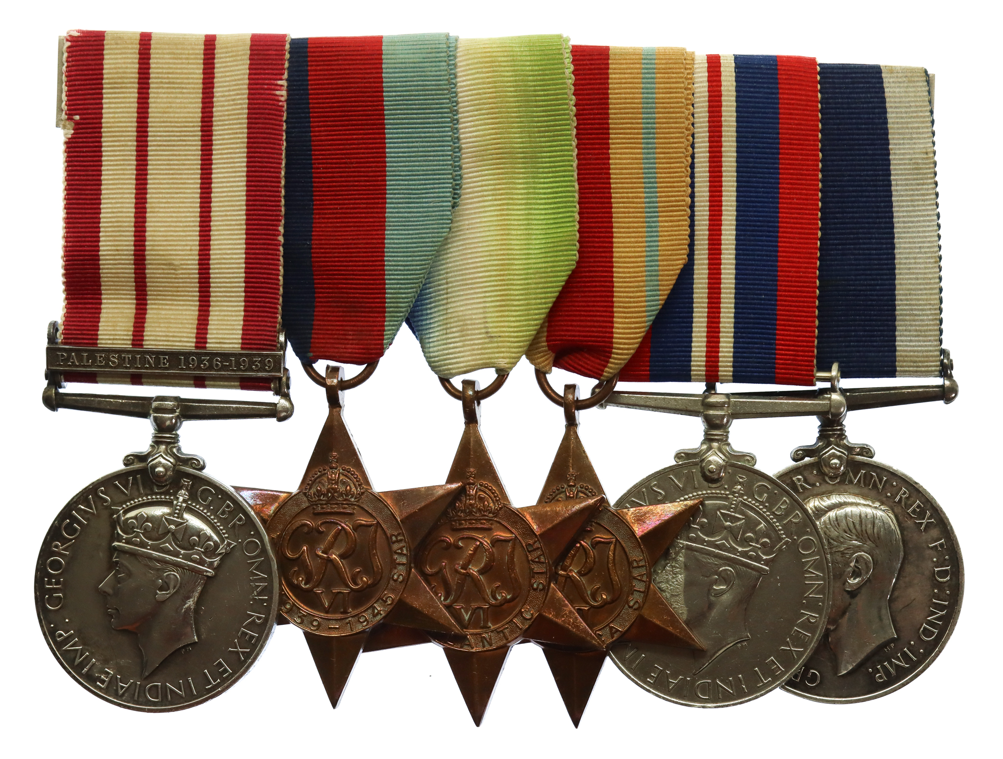 Naval General Service Medal (Clasp - Palestine 1936-1939), WW2 and Royal Navy Long Service & Good Conduct Medal Group of Six - Stores Chief Petty Officer G.W. Brunning, Royal Navy
