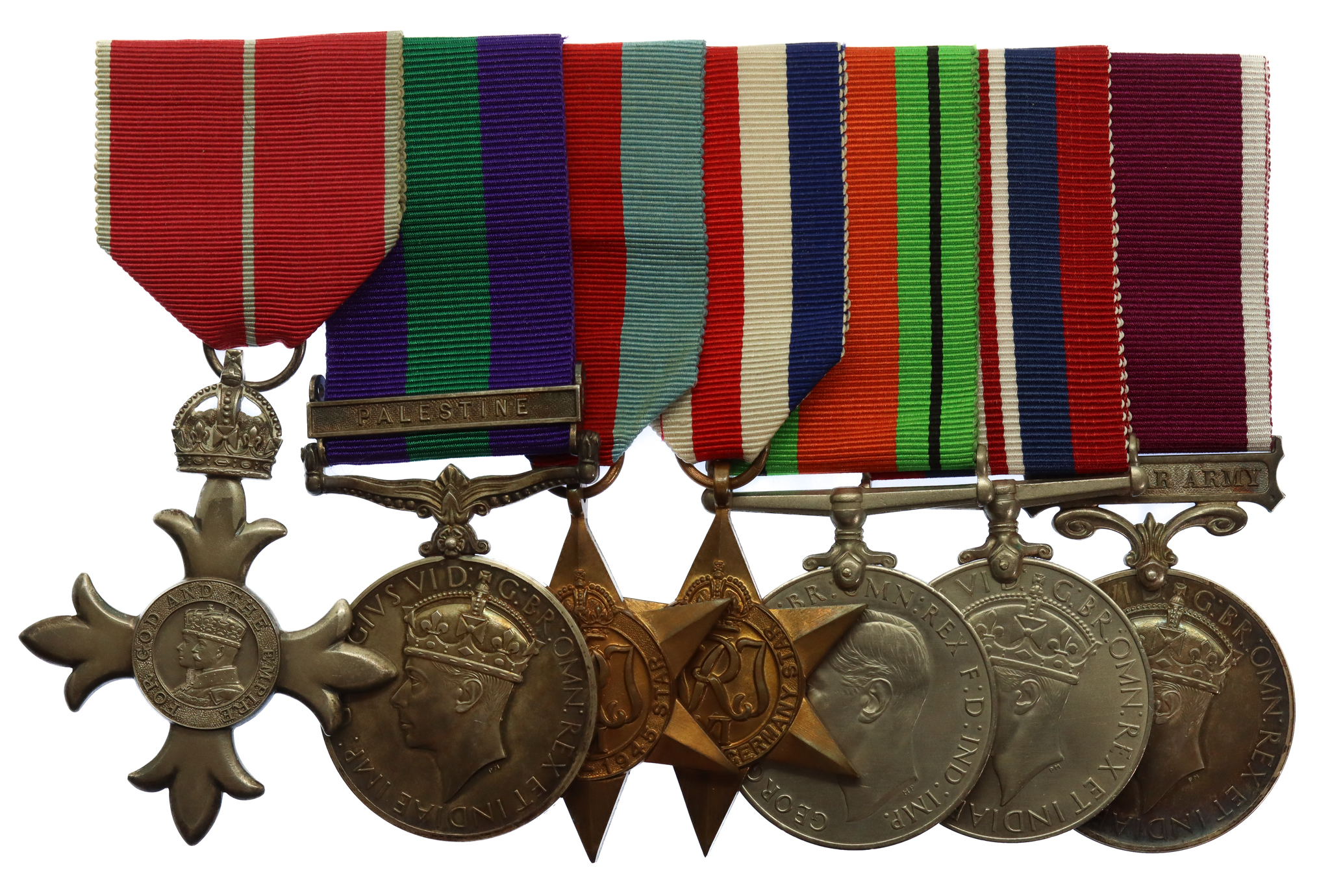 MBE (Military), GSM (Palestine), WW2 and Long Service & Good Conduct Medal Group of Seven - C.Q.M.Sgt. H.T. Cypher, Royal Engineers