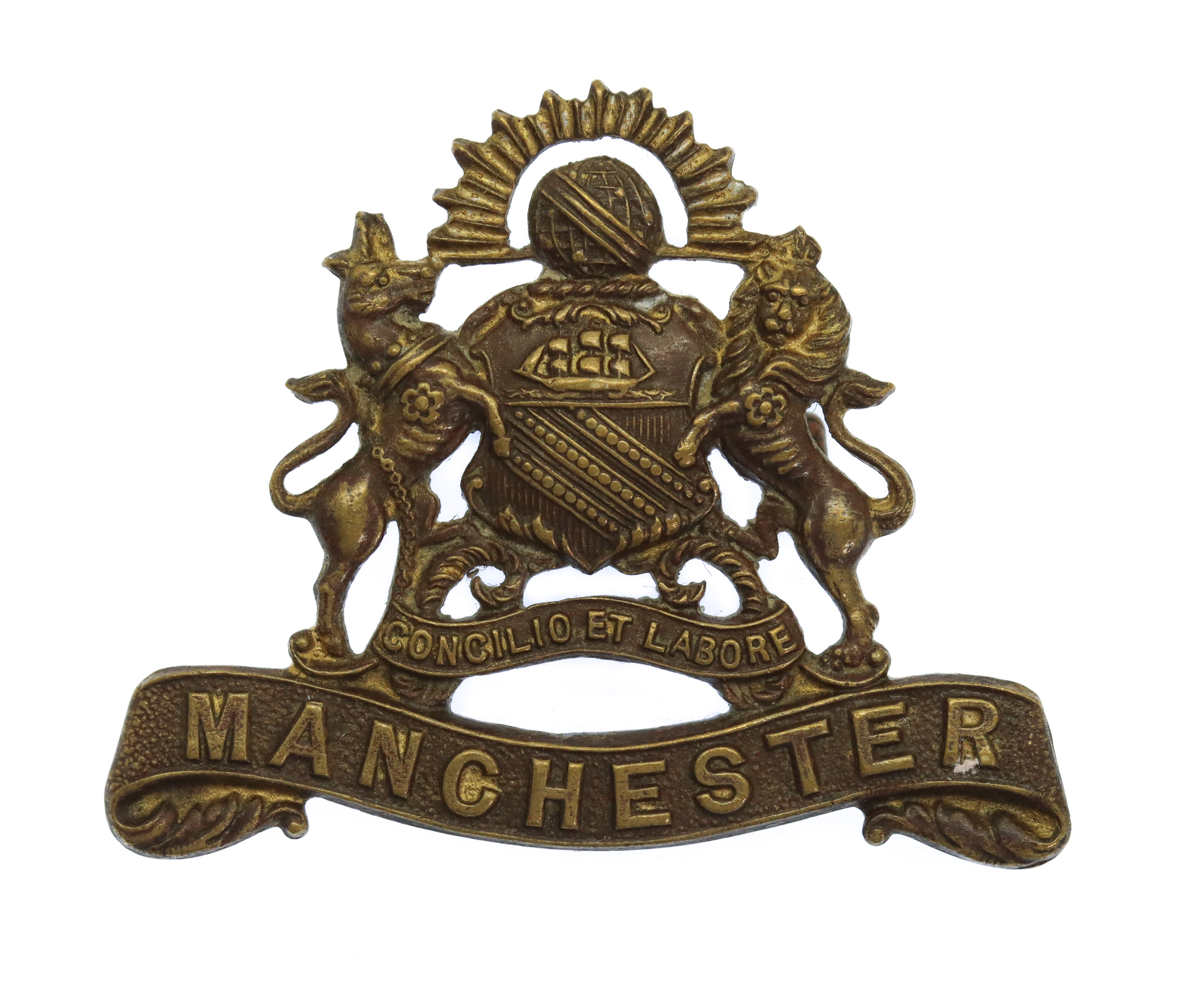 Manchester Regiment Officer's Service Dress Collar Badge