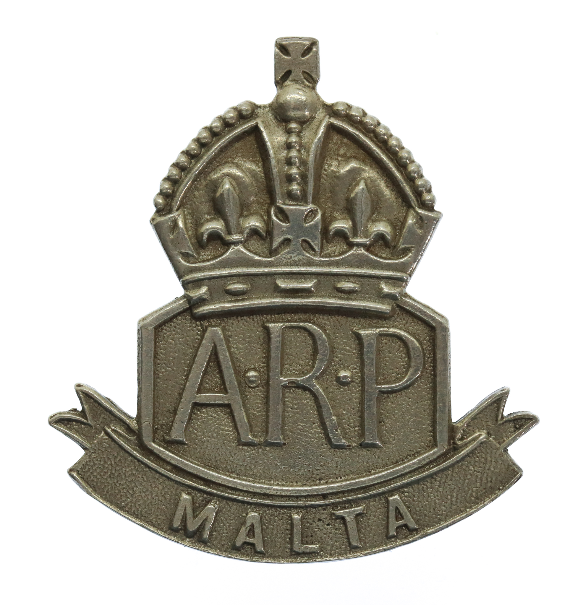WW2 Air Raid Precautions (A.R.P.) Malta Badge