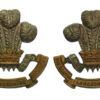 Pair of South Lancashire Regiment (Prince of Wales's Volunteers) Officer's Dress Collar Badges