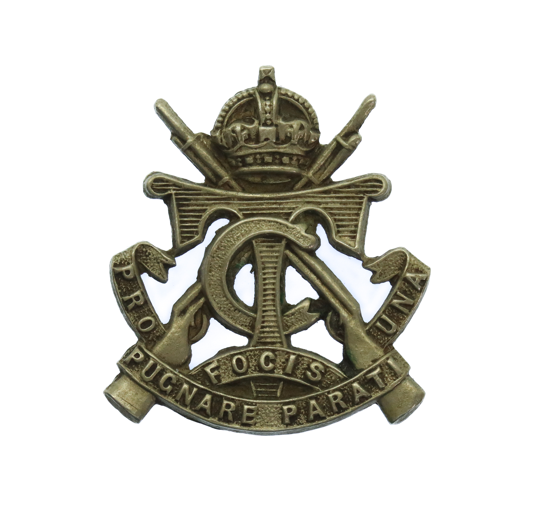 South African Transvaal Cadets Collar Badge - King's Crown