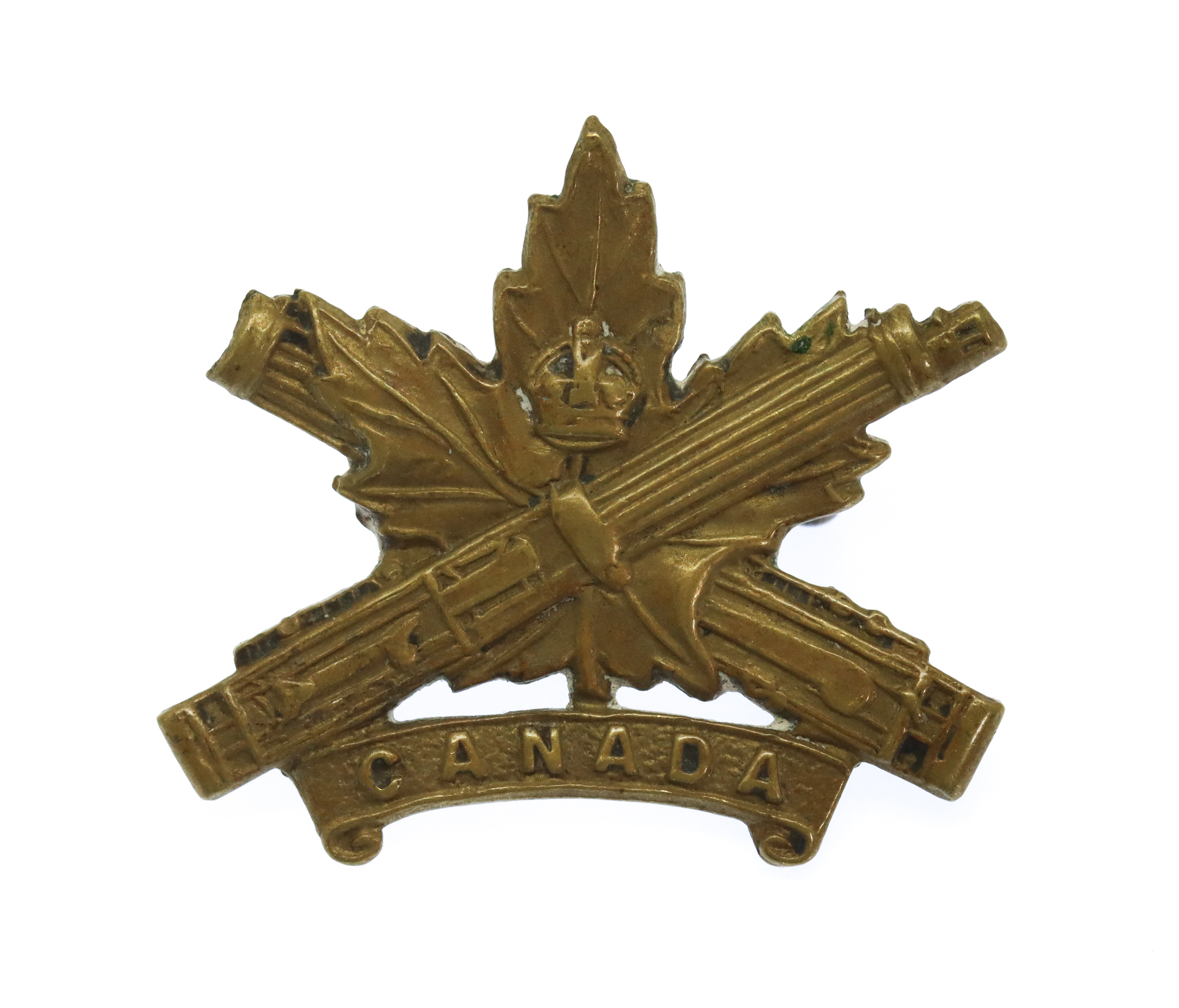 Canadian Machine Gun Corps Collar Badge 