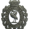 Liverpool City Police Chrome Wreath Helmet Plate - King's Crown