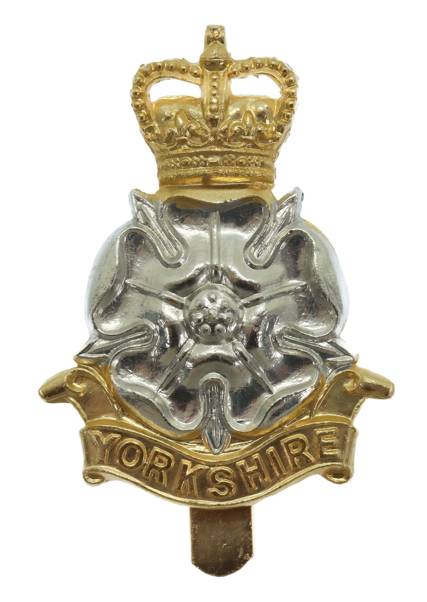 Yorkshire Brigade Anodised (Staybrite) Cap Badge