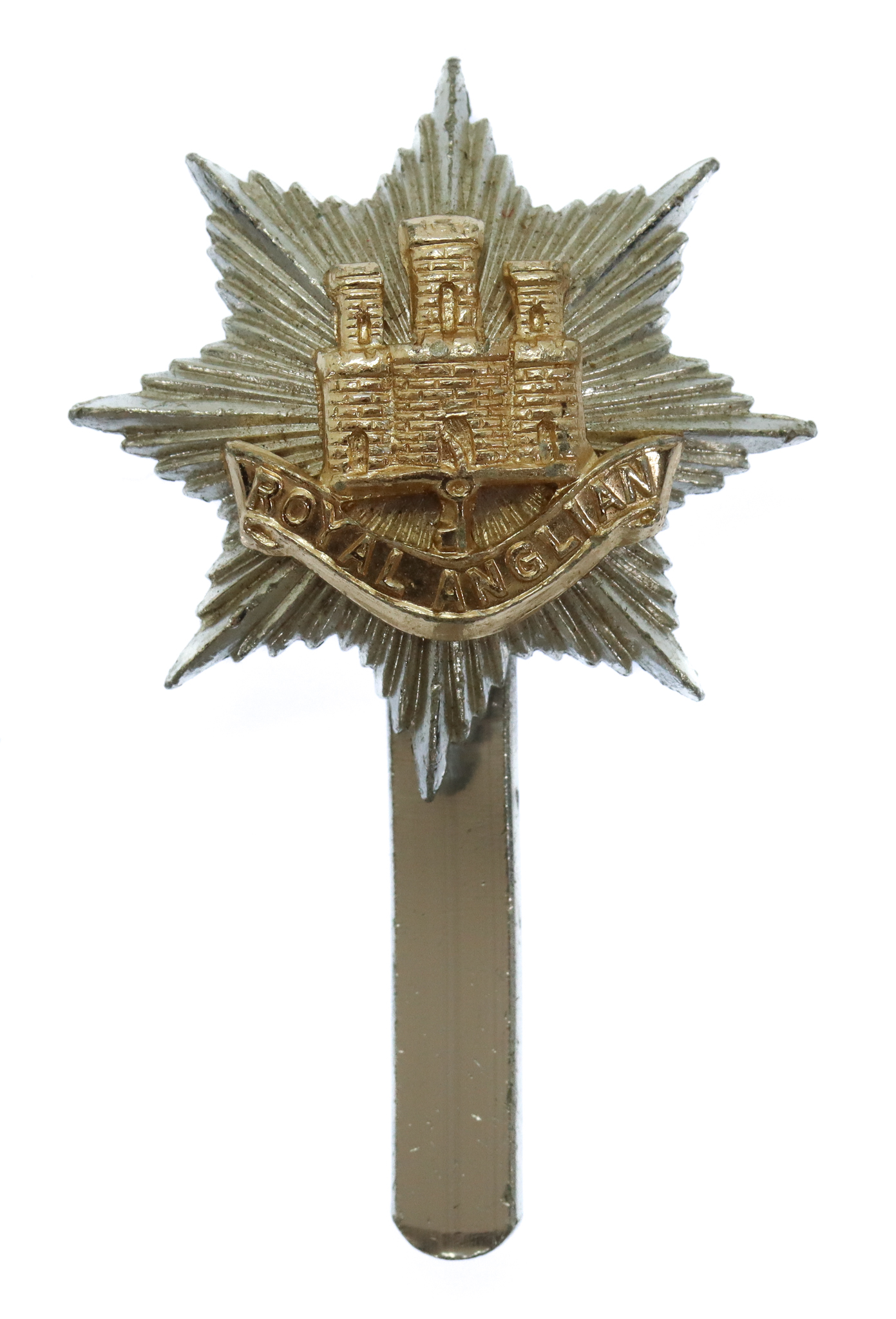 Royal Anglian Regiment Anodised (Staybrite) Cap Badge