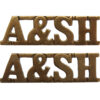Pair of Argyll & Sutherland Highlanders (A & SH) Shoulder Titles
