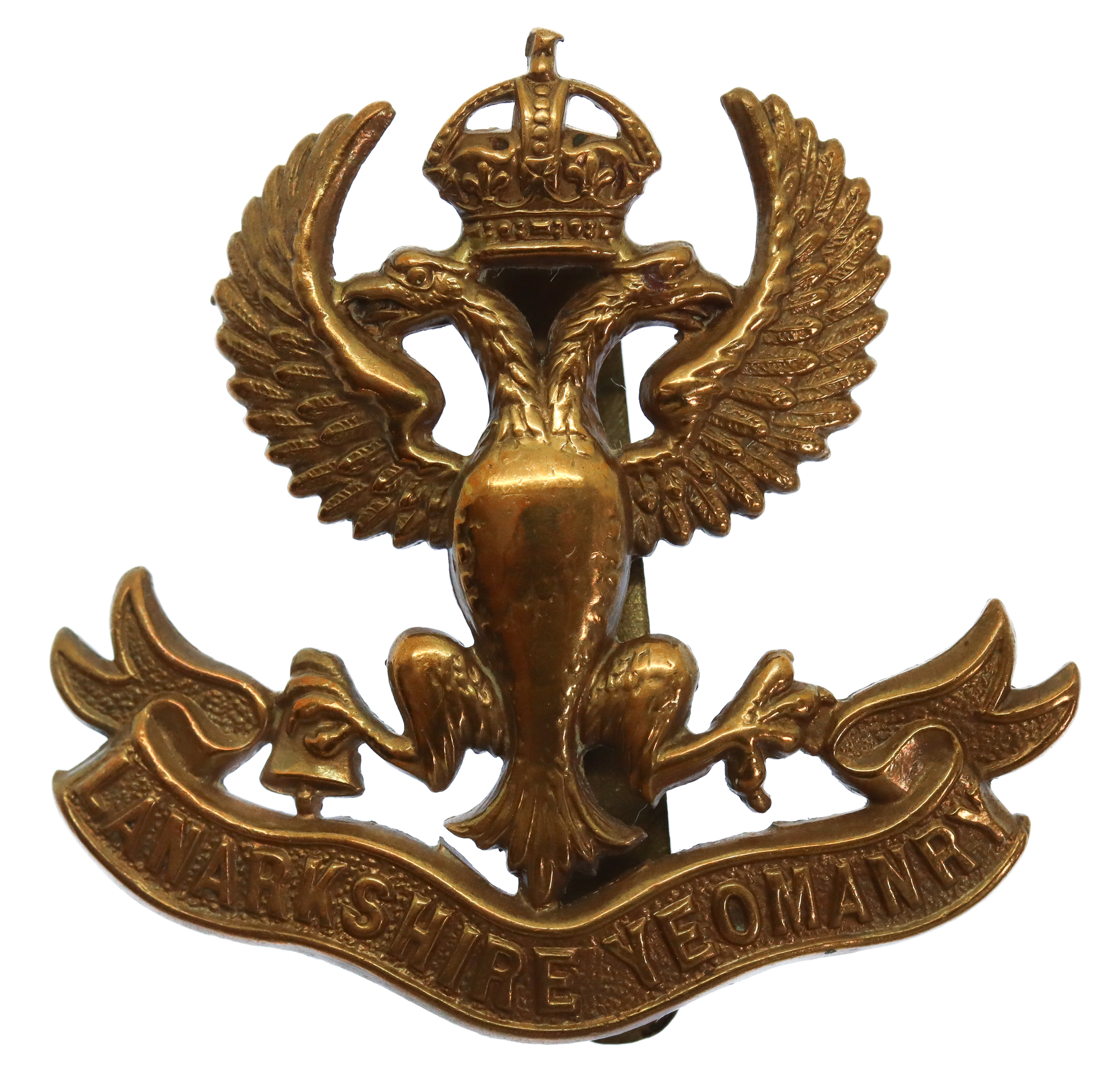 Lanarkshire Yeomanry Cap Badge - King's Crown
