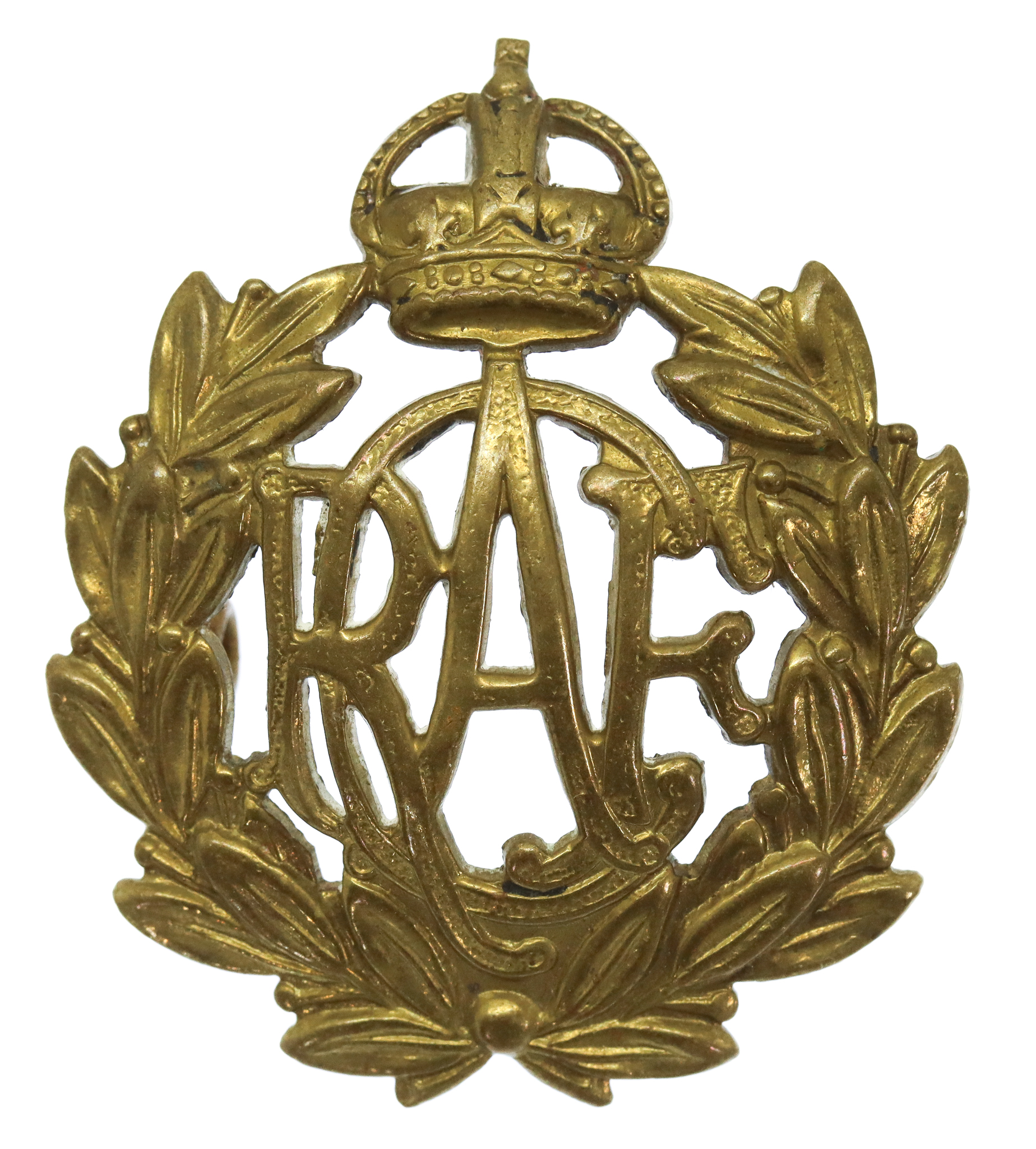 Royal Canadian Air Force (R.C.A.F.) Cap Badge - King's Crown