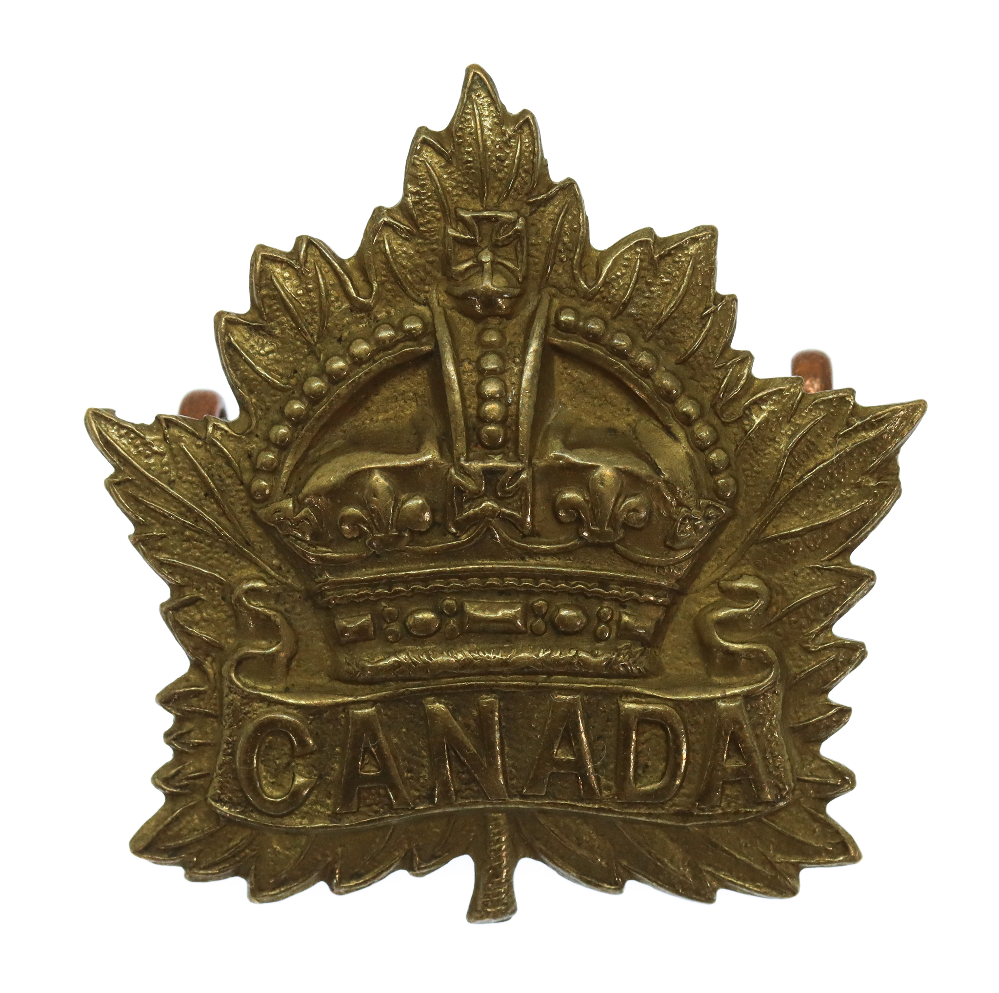 Canadian Canada General Service Cap Badge - King's Crown