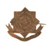 East Yorkshire Regiment Rose Gold Plated Sterling Silver Sweetheart Brooch