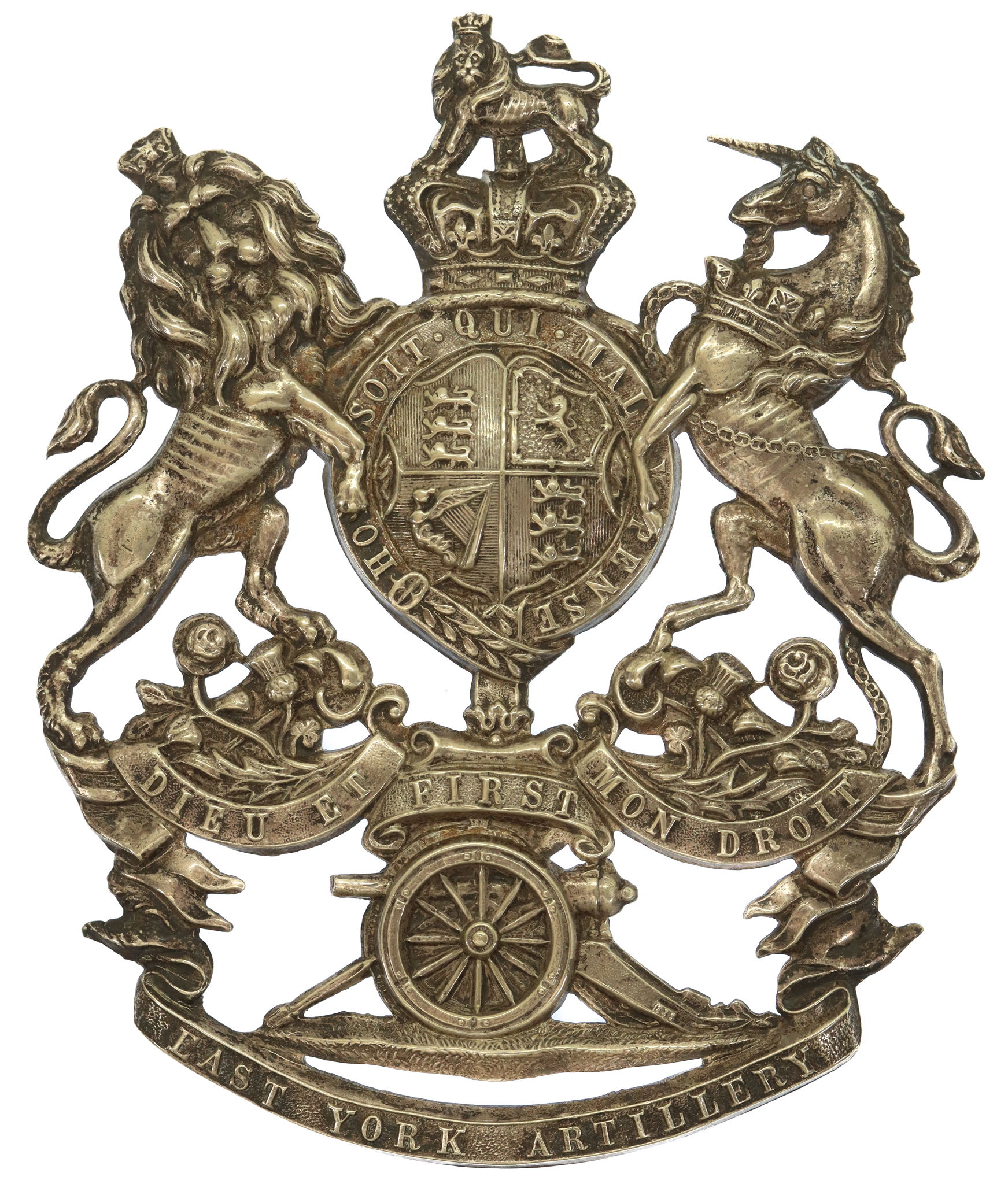Victorian 1st East York Artillery Volunteers Helmet Plate