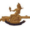 Norfolk Regiment Brass & Enamel Rifle Sweetheart Brooch