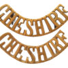 Pair of Cheshire Regiment (CHESHIRE) Shoulder Titles