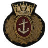 Merchant Navy Officer's Bullion Cap Badge