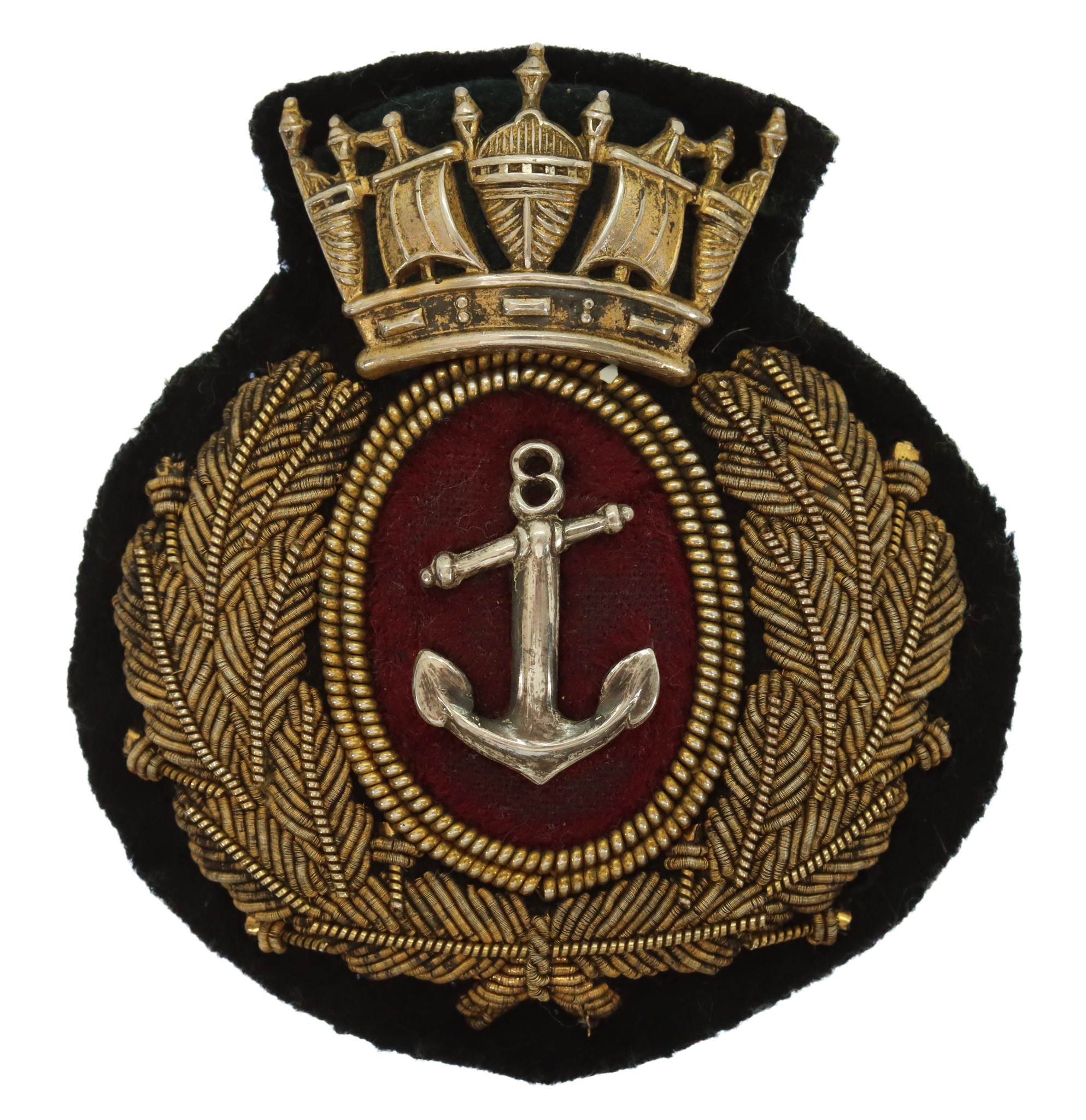 Merchant Navy Officer's Bullion Cap Badge