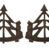 Pair of Reconnaissance Corps Officer's Service Dress Collar Badges