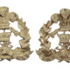 Pair of Middlesex Regiment Officer's Silver Collar Badges