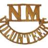 WW1 National Motor Volunteers VTC (NM/VOLUNTEERS) Shoulder Title