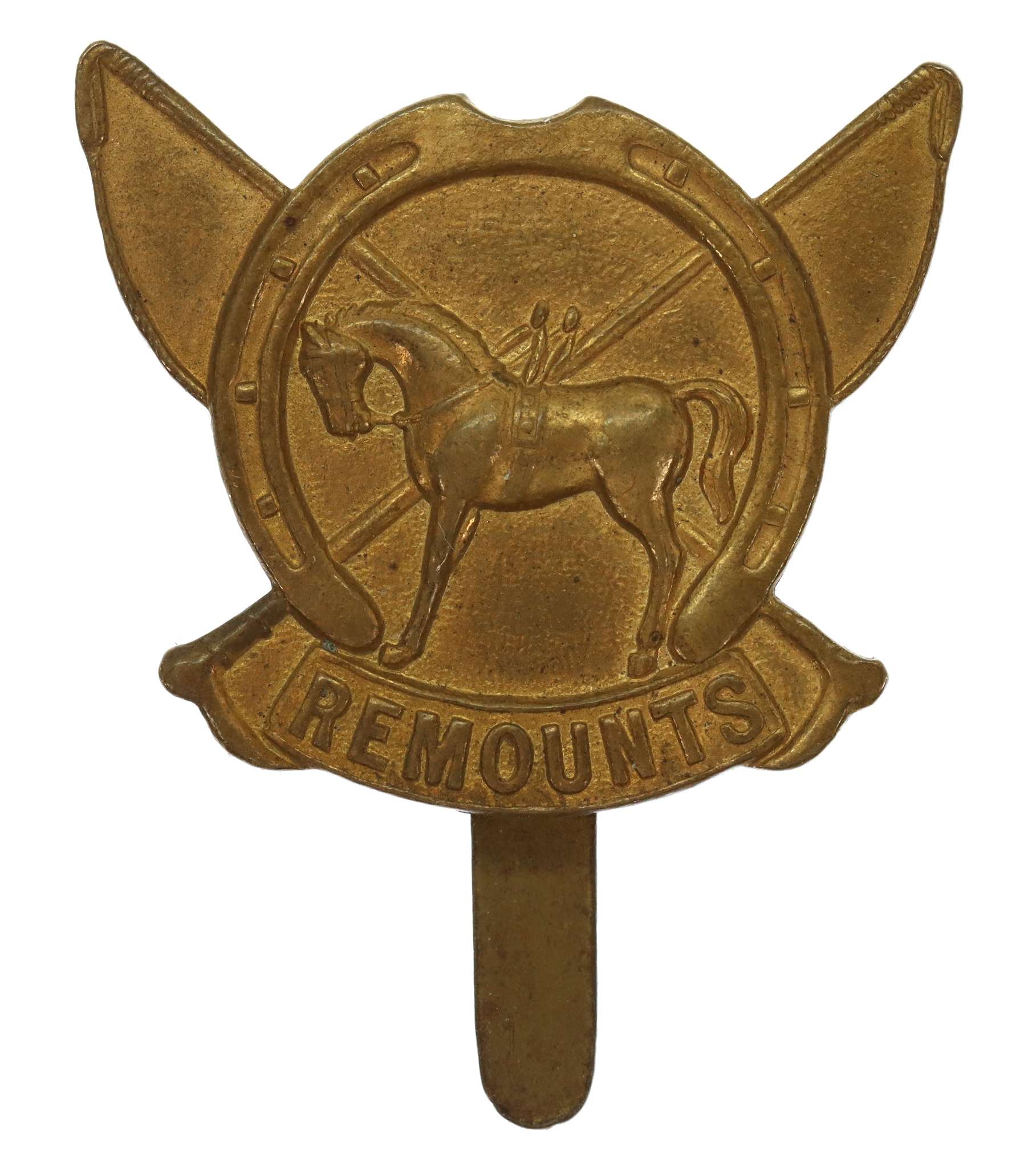 WW1 Army Remount Service Cap Badge - 1st Pattern