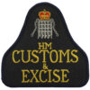 HM Customs & Excise Cloth Bell Patch Badge