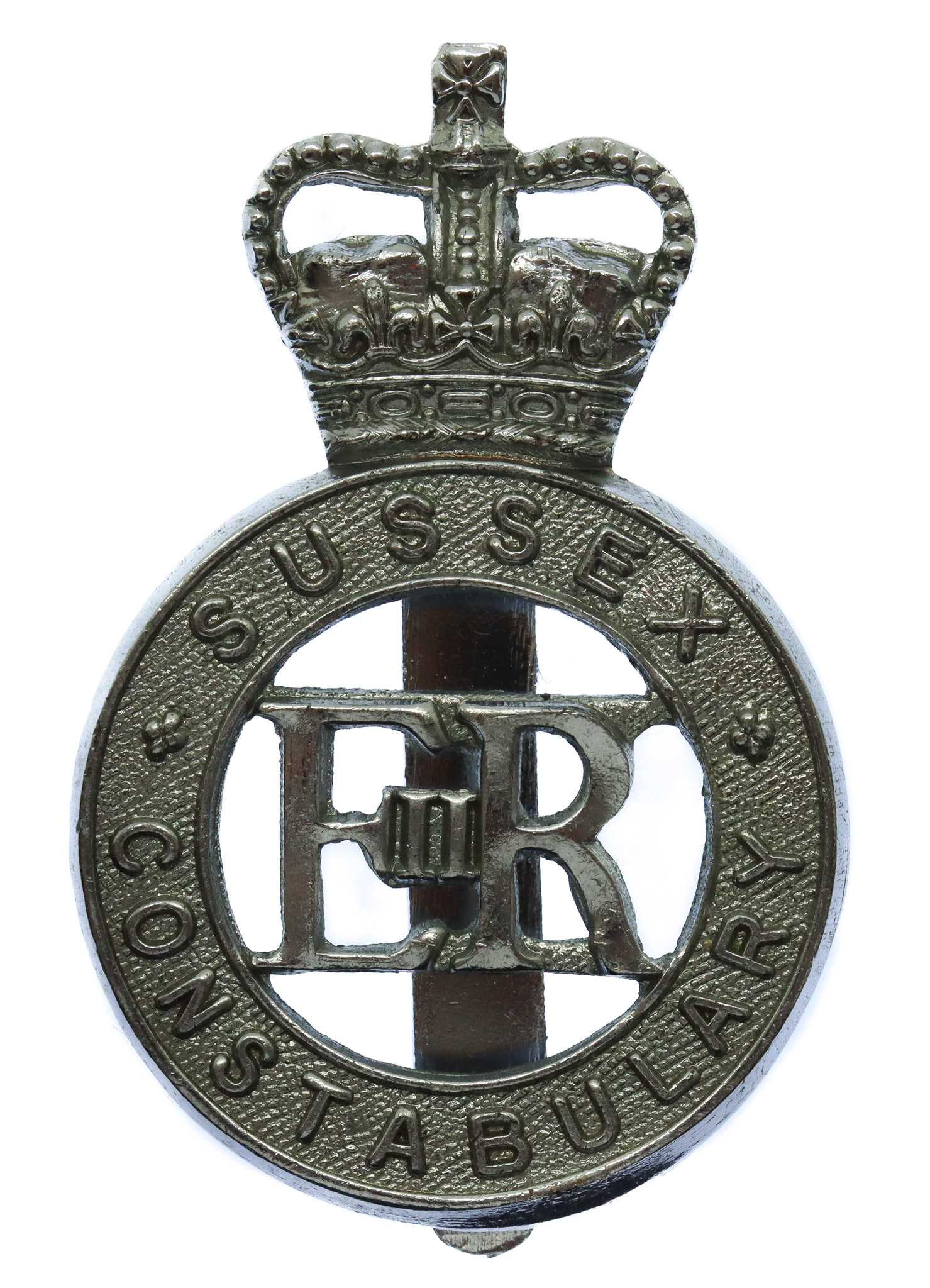 Sussex Constabulary Cap Badge - Queen's Crown