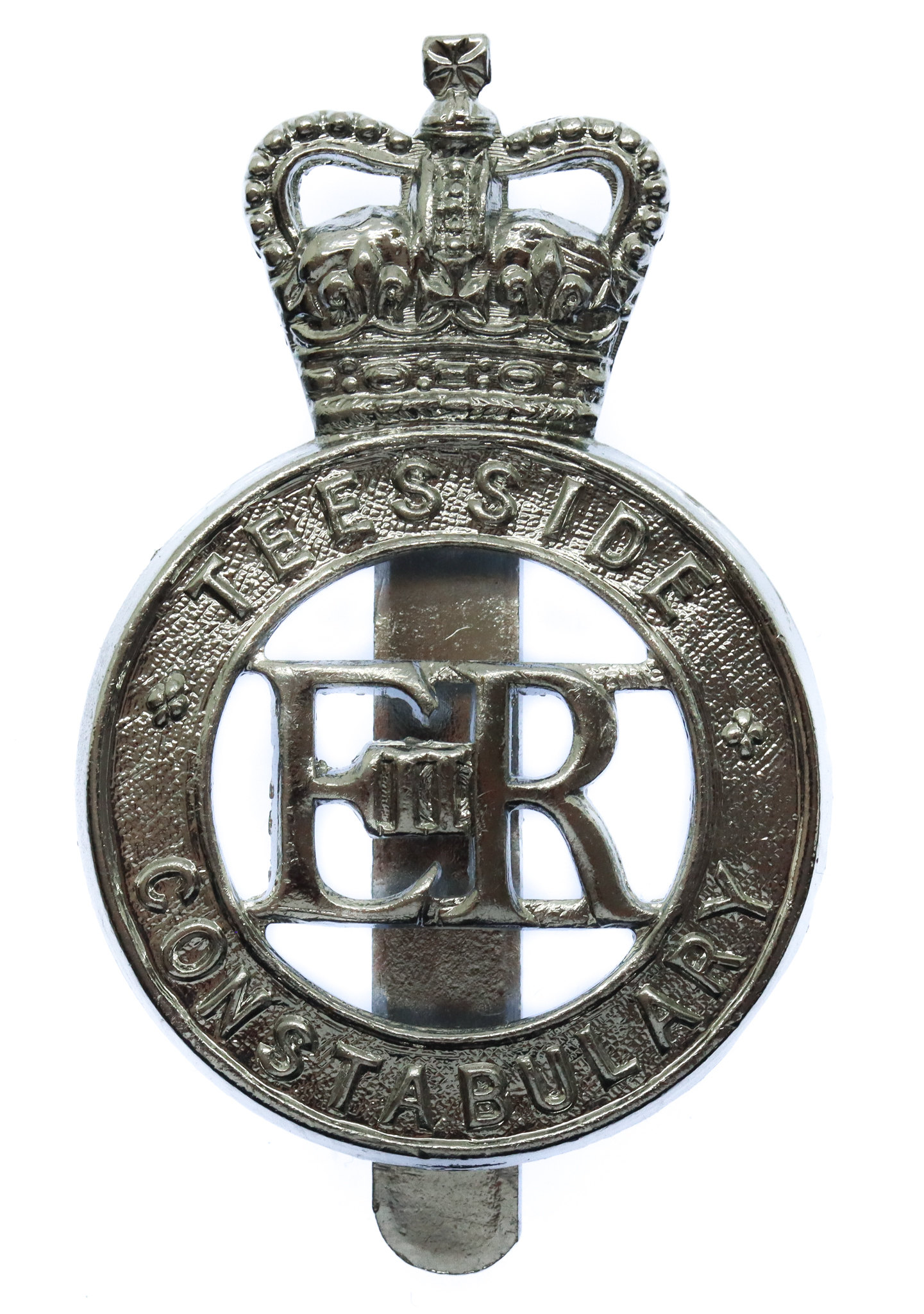 Teesside Constabulary Cap Badge - Queen's Crown