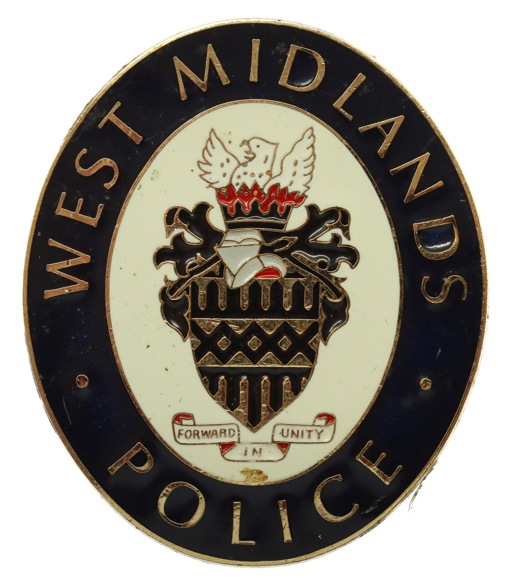 West Midlands Police Enamelled Warrant Card Badge