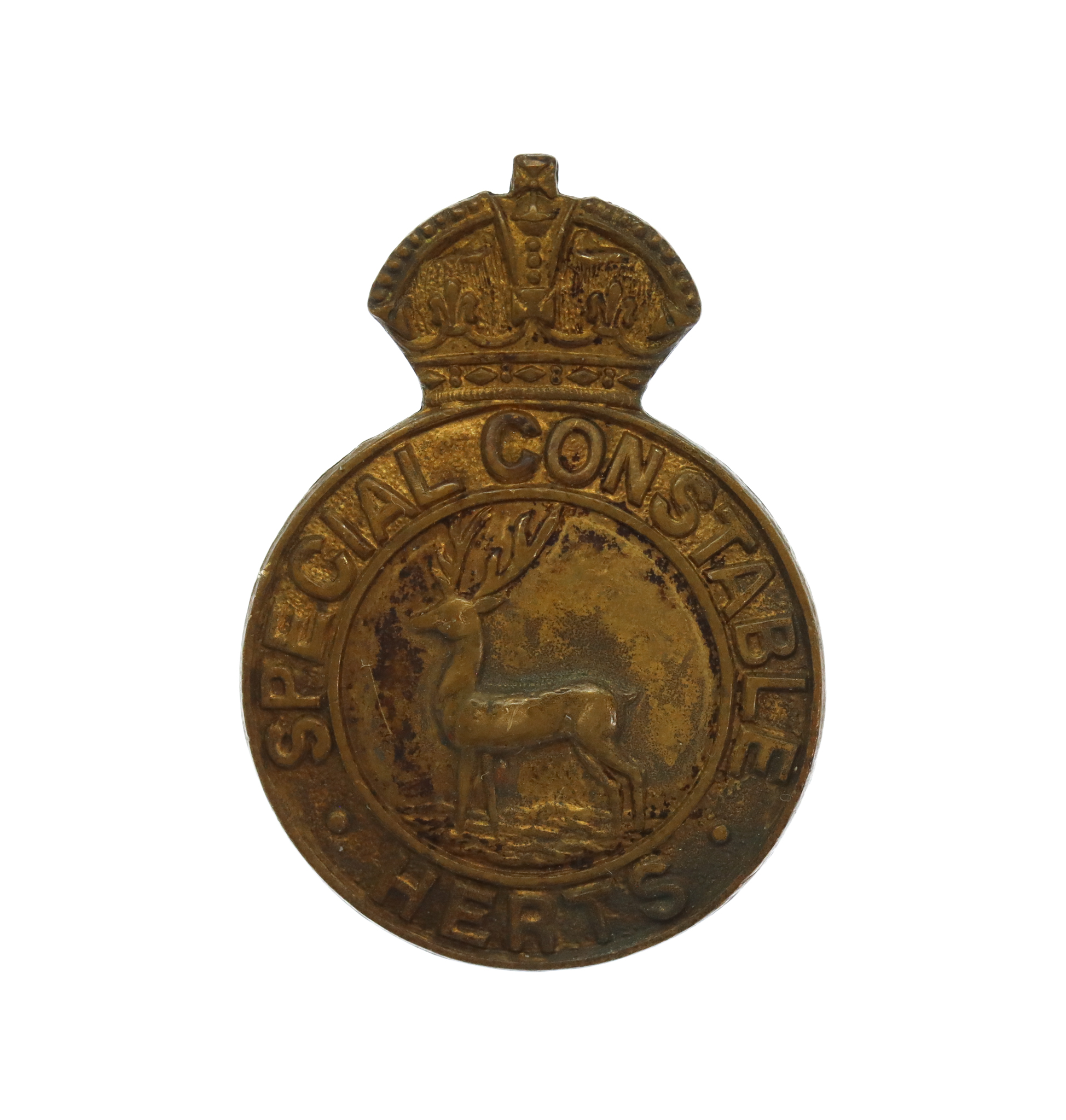 Hertfordshire Constabulary Herts Special Constable Lapel Badge - King's Crown