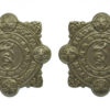 Pair of Garda Siochana (Irish Police) White Metal Collar Badges