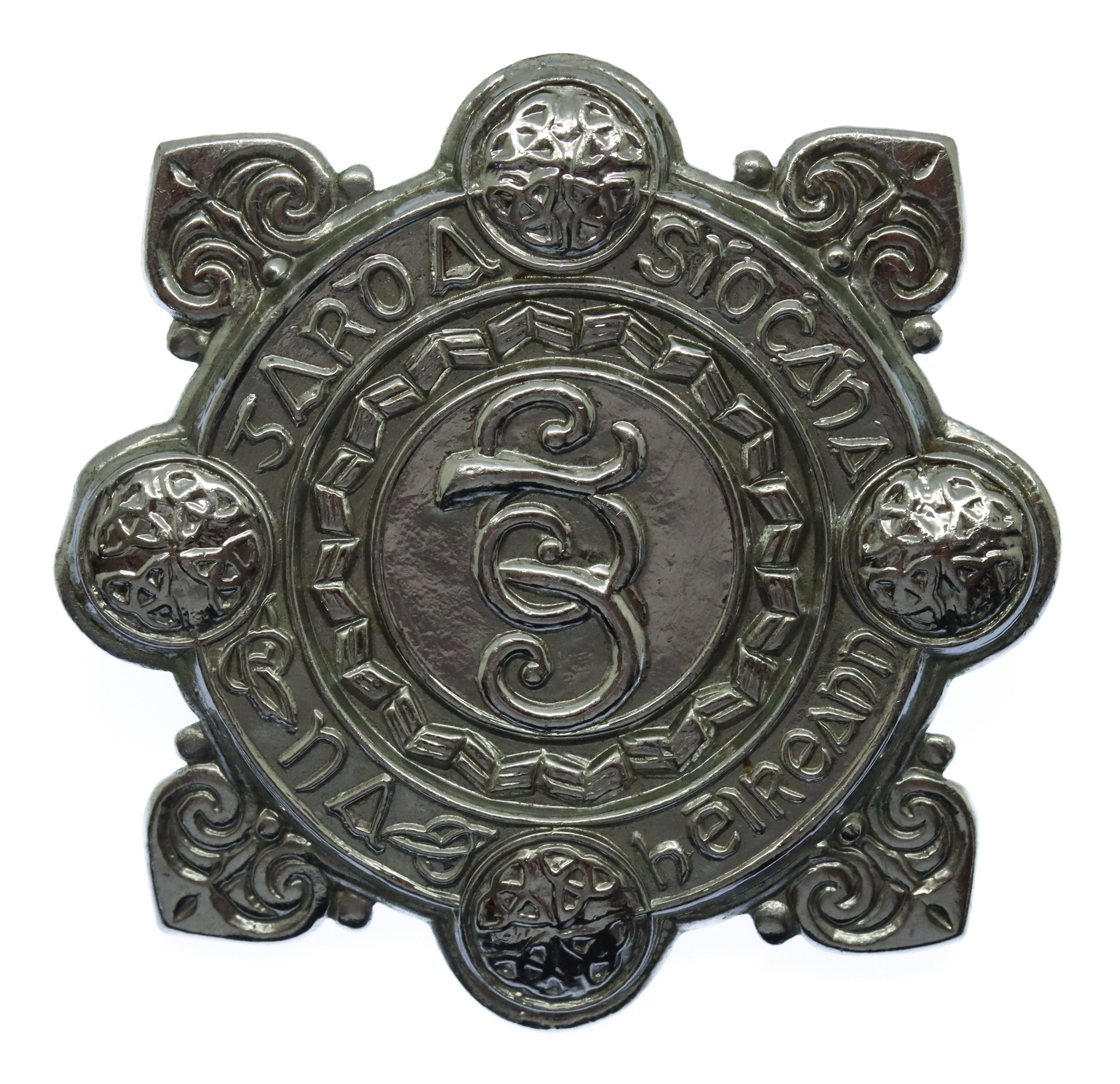 Garda Siochana (Irish Police) Chrome Cap Badge