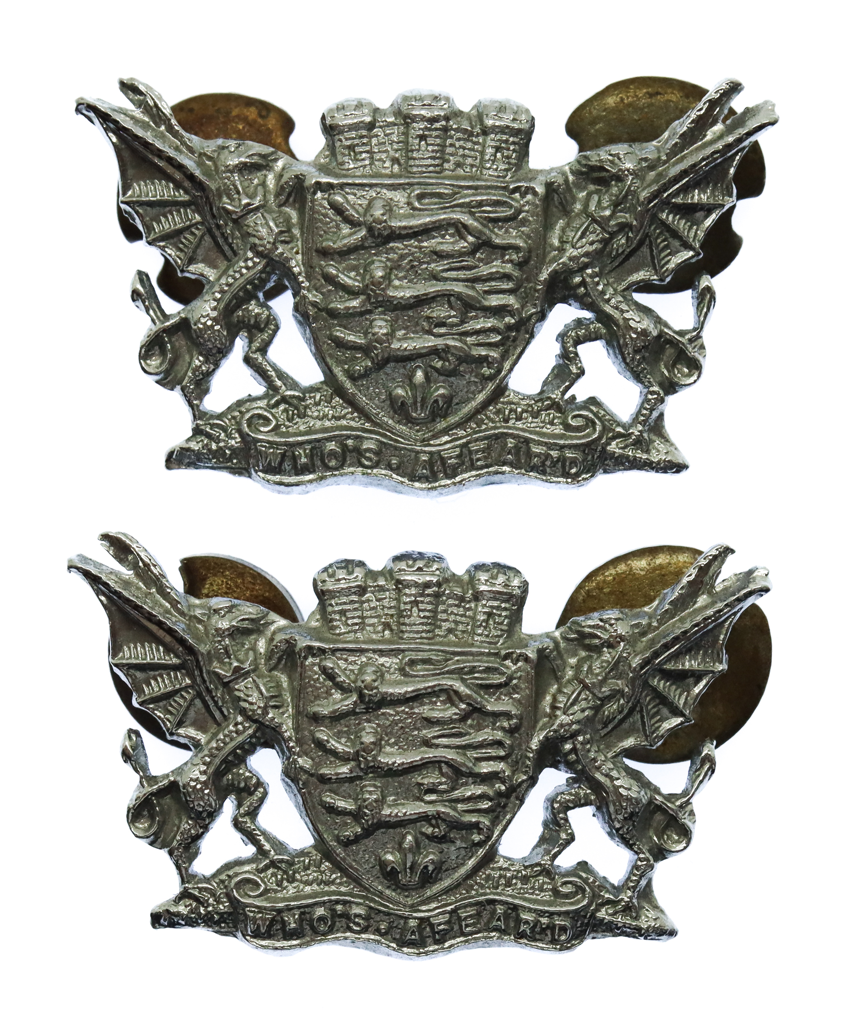Pair of Dorset Constabulary Collar Badges