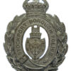 Stockport Borough Police Chrome Wreath Helmet Plate - King's Crown