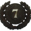 County Borough of Barrow-in-Furness Police Black Wreath Helmet Plate (7)