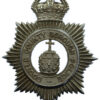 Bootle County Borough Police Chrome Helmet Plate - King's Crown