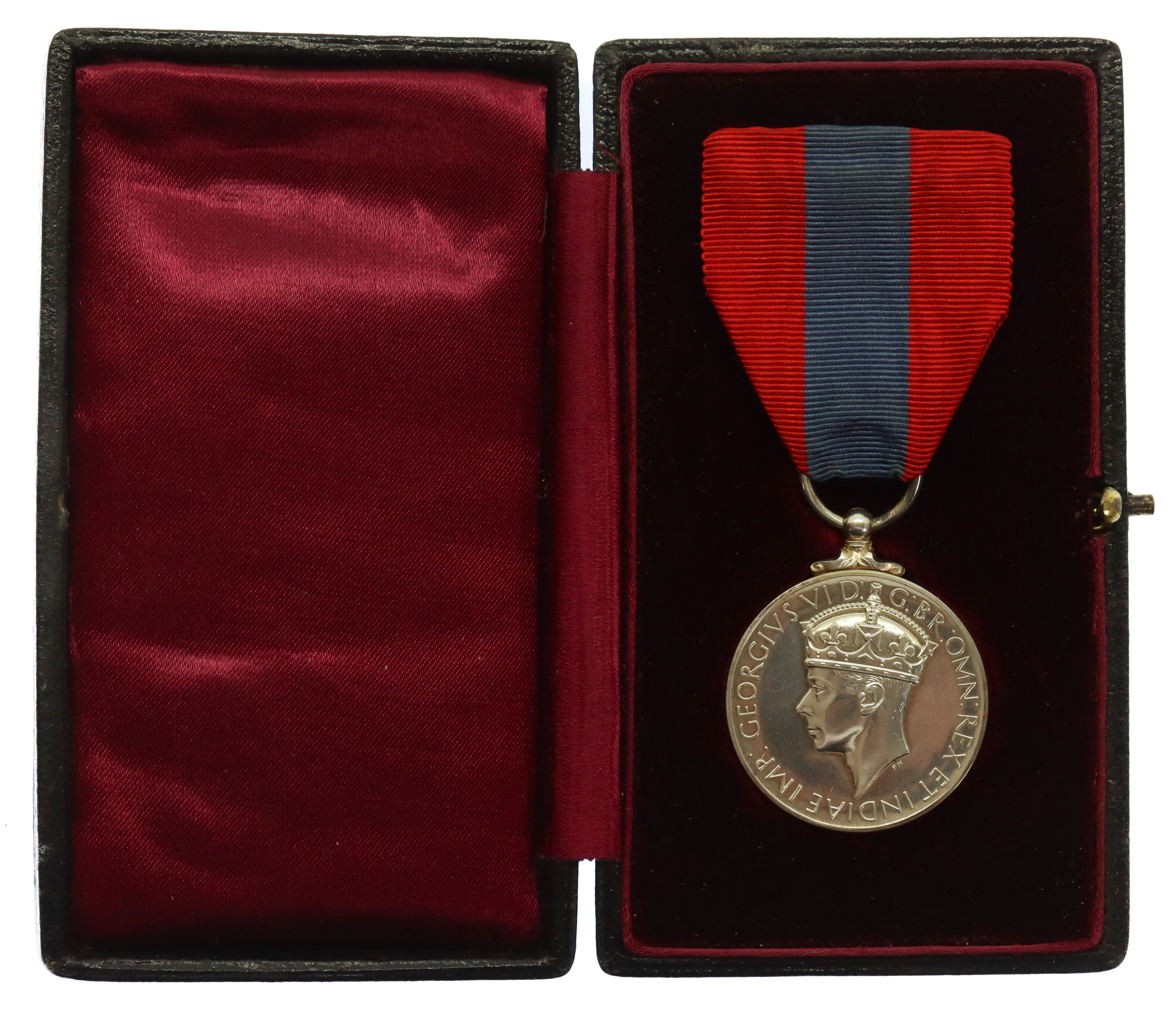 George VI Imperial Service Medal in Box of Issue - John Henry Welch