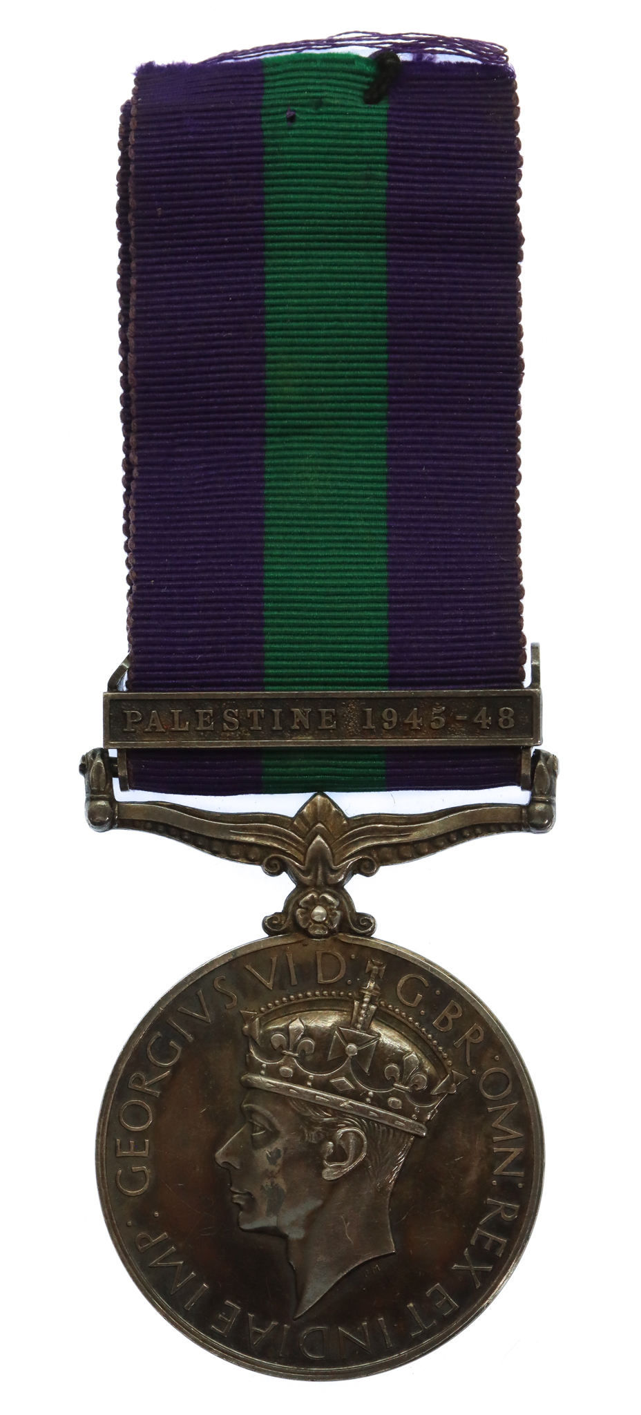 General Service Medal (Clasp - Palestine 1945-48) - Pte. J. Houston, Army Catering Corps
