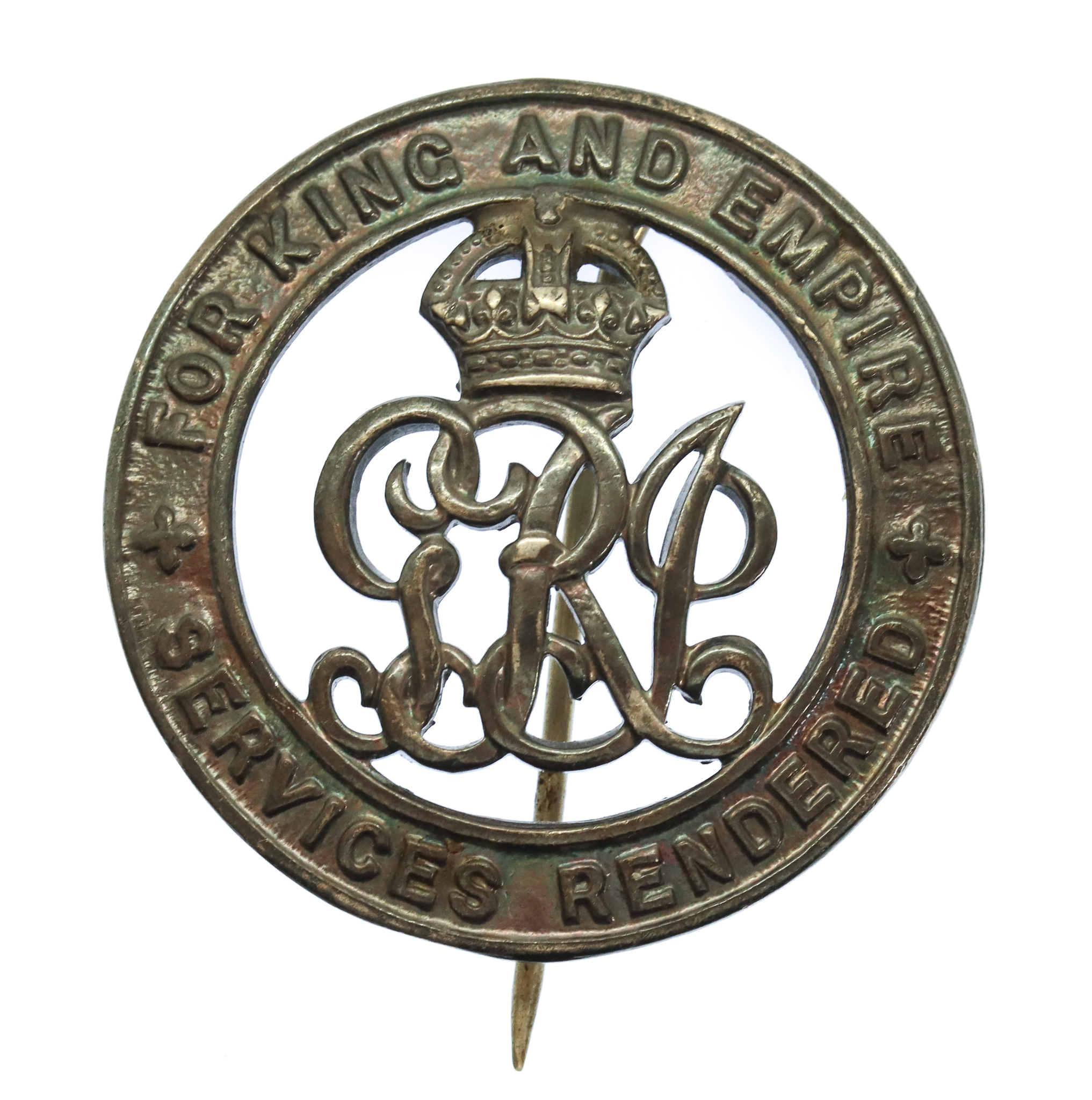  WW1 Silver War Badge (No. 401746) - Pte. W. Golding, Derbyshire Yeomanry
